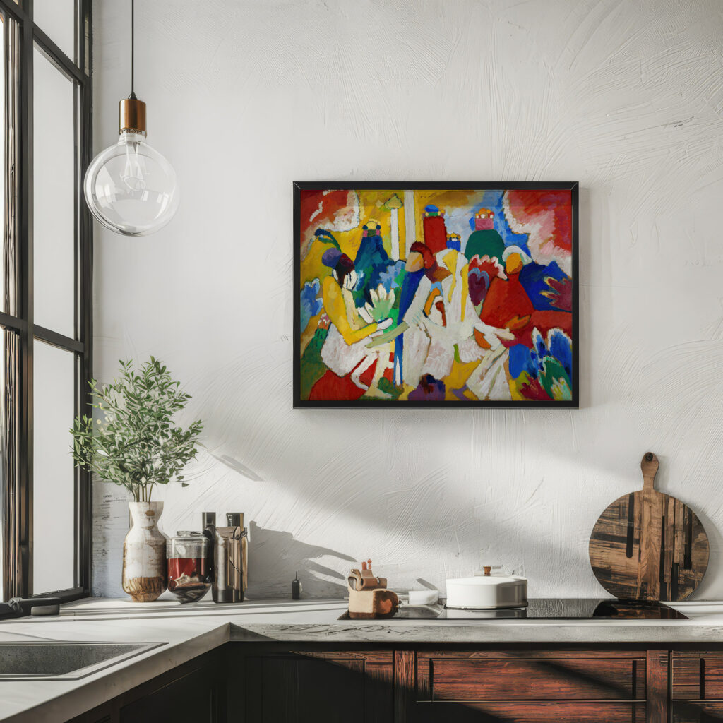 Oriental 1909 Wassily Kandinsky 6 mockup