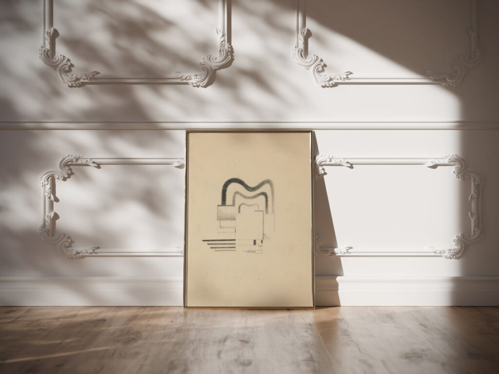 Original drawings 10 early 20th century Viking Eggeling video mockup