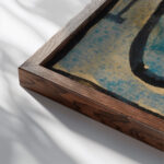 Ornament 1918 Egon Schiele close up dark wood mockup