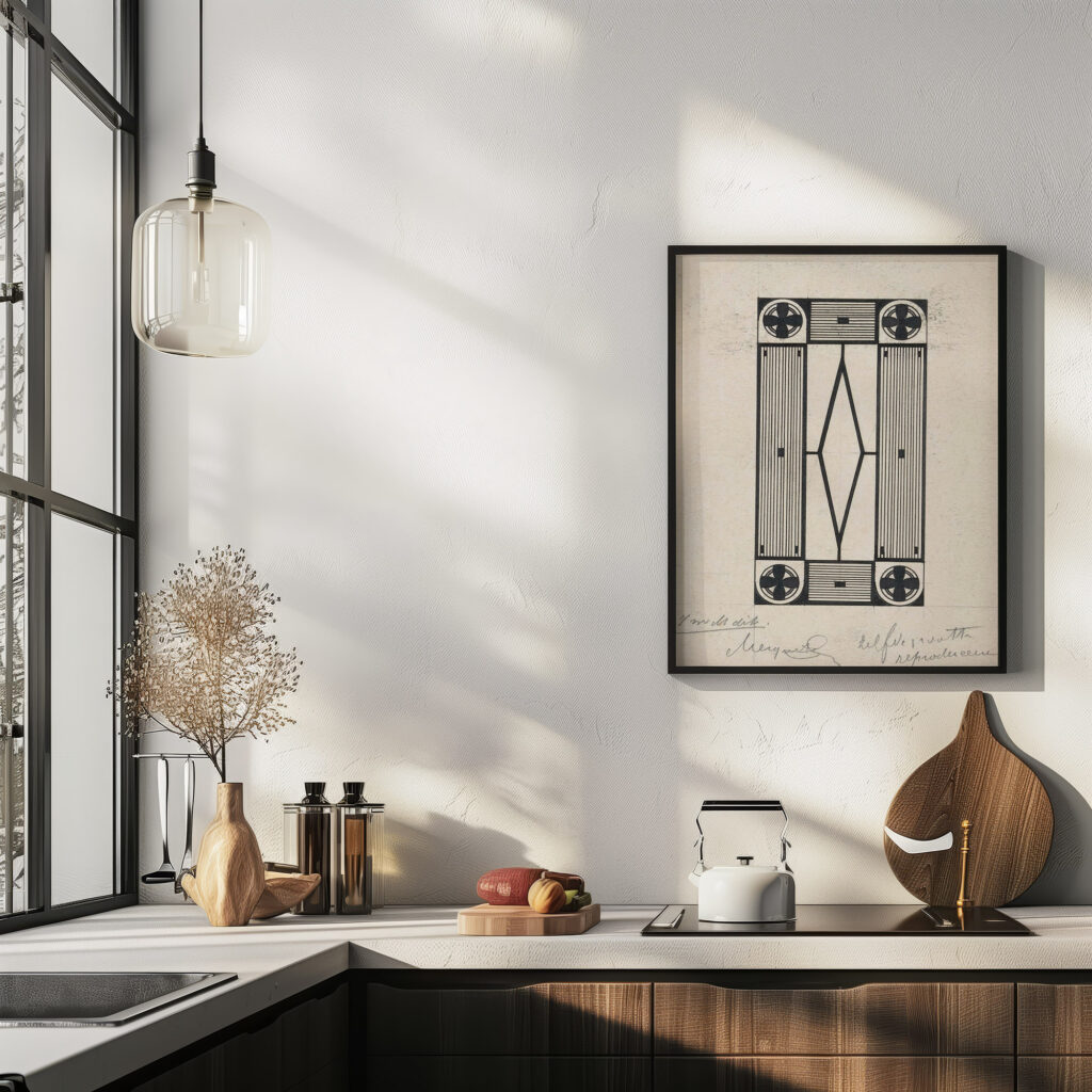 Ornament met bloem 1878 Samuel Jessurun de Mesquita 6 mockup