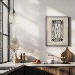 Ornament met bloem 1878 Samuel Jessurun de Mesquita 6 mockup