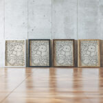 Ornament met bloemen en bladeren 1919 08 Reijer Stolk framed posters mockup