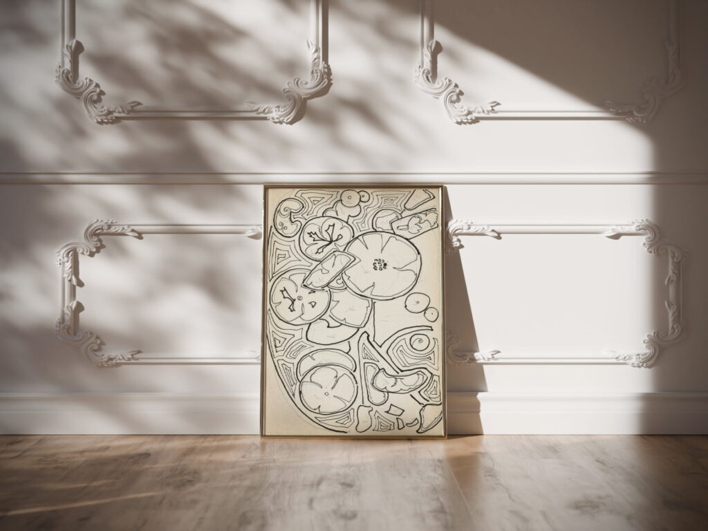 Ornament met bloemen en bladeren 1919 08 Reijer Stolk video mockup