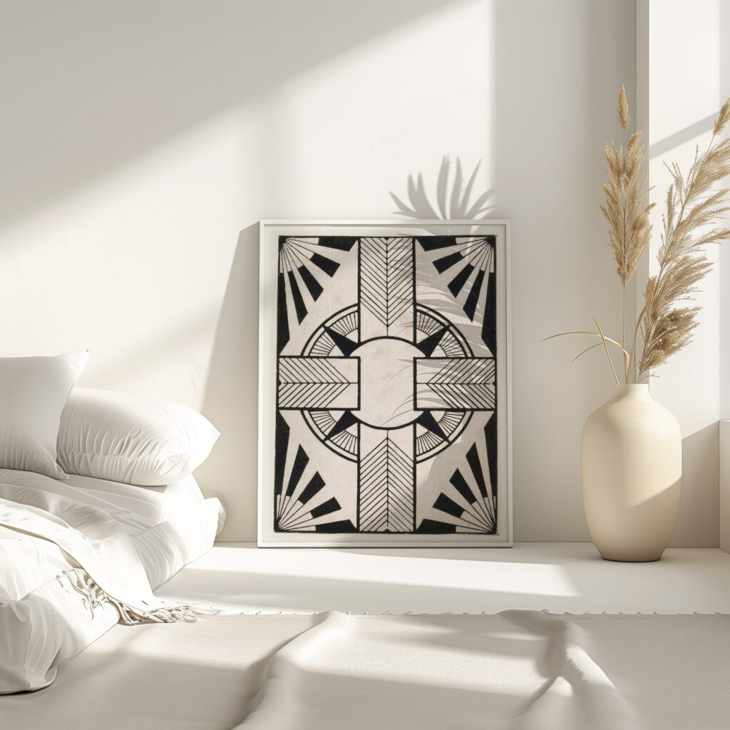 Ornament met cirkel en kruis 1905 Samuel Jessurun de Mesquita 4 mockup