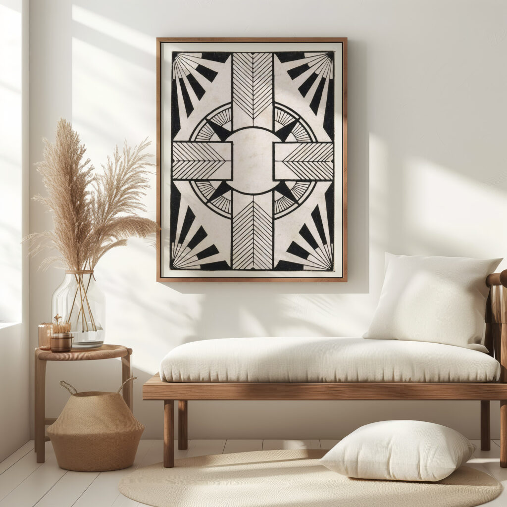 Ornament met cirkel en kruis 1905 Samuel Jessurun de Mesquita 5 mockup