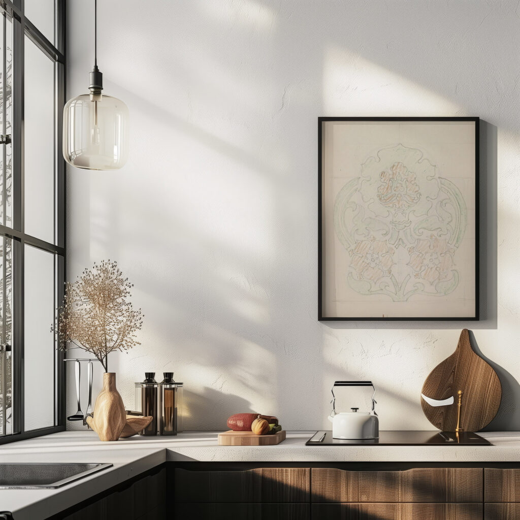 Ornament met floraal motief 1916 Reijer Stolk 6 mockup