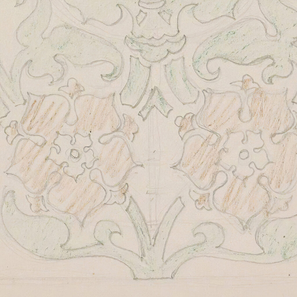 Ornament met floraal motief 1916 Reijer Stolk 8 mockup