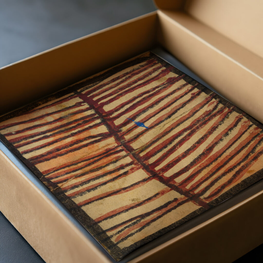 Ornament mit parallelen Linien 1918 Egon Schiele video mockup