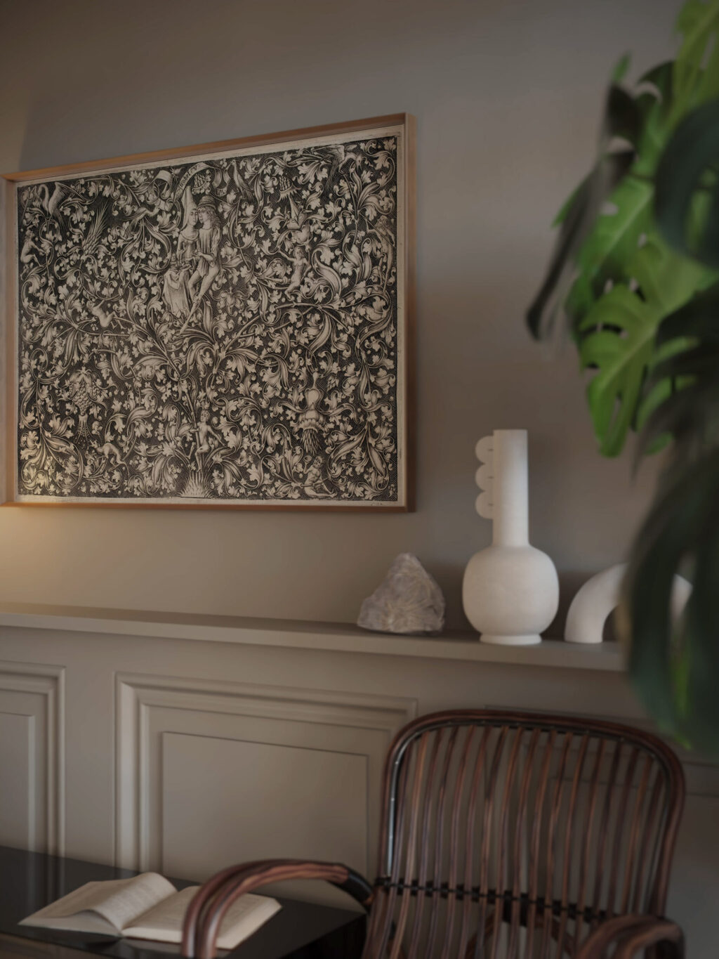 Ornament with lovers 1480 – 1503 Israhel Van Meckenem video mockup