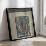 Ornamentaal ontwerp met namen van Van Stolks Commissiehandel 1874 Carel Adolph Lion Cachet 4 mockup