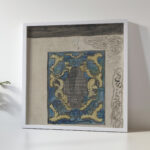 Ornamentaal ontwerp met namen van Van Stolks Commissiehandel 1874 Carel Adolph Lion Cachet 5 mockup