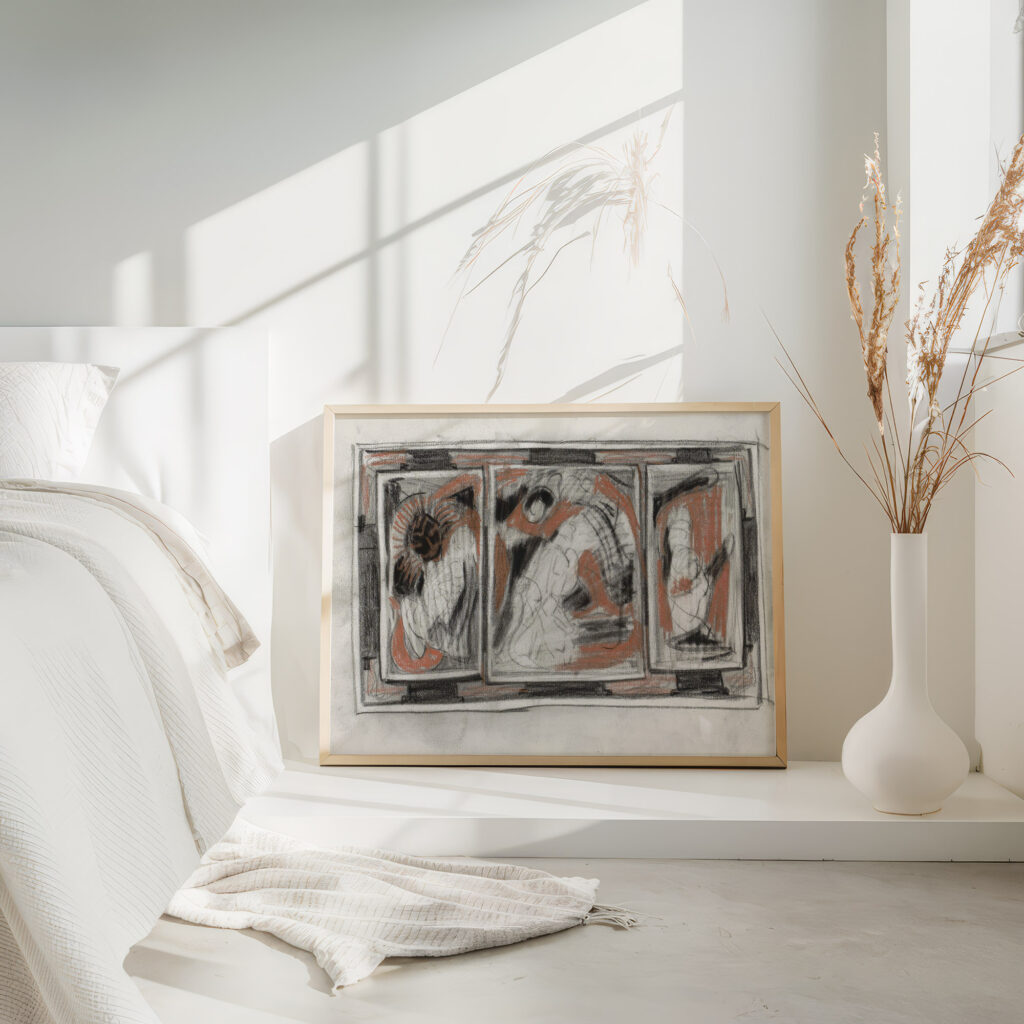 Ornamenteel ontwerp 1895 Carel Adolph Lion Cachet 4 mockup