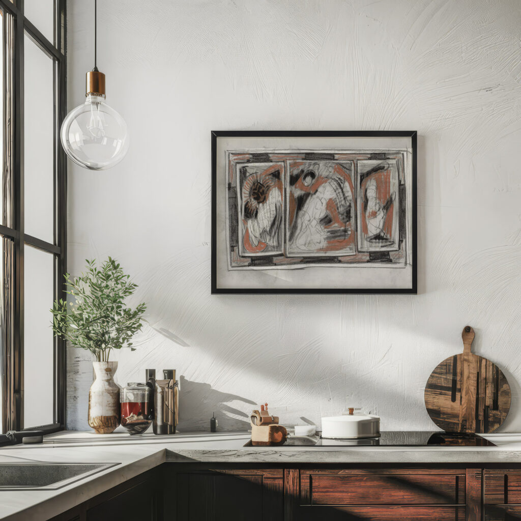 Ornamenteel ontwerp 1895 Carel Adolph Lion Cachet 6 mockup