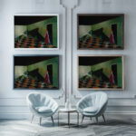 Orphan 1943 Ole Kandelin framed posters mockup