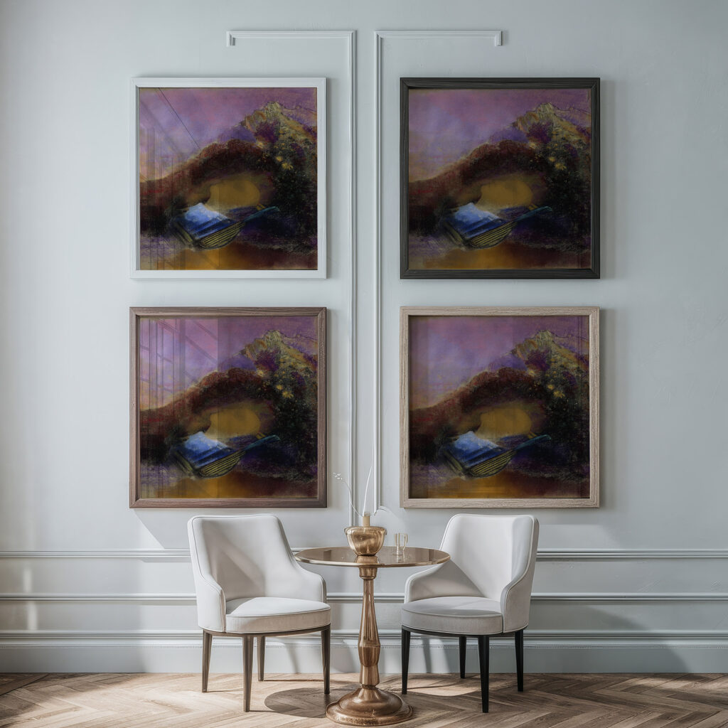 Orpheus c. 1903 1910 Odilon Redon framed posters mockup