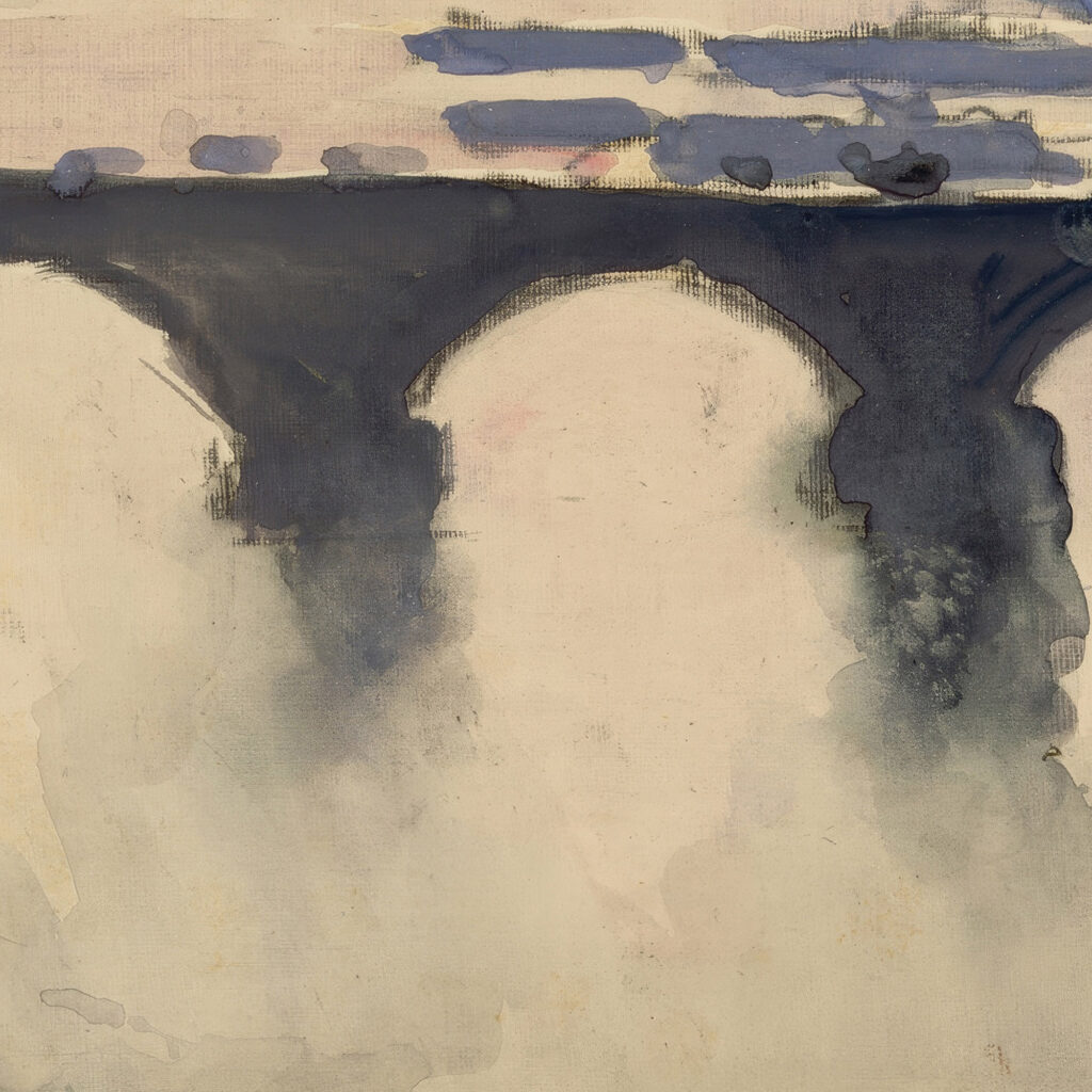 Out of my London window dome and spires and chimneys mist and smoke 1890 Joseph Pennell 8 mockup