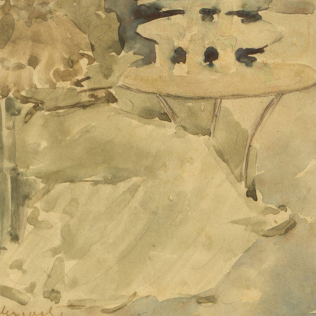 Outdoor Cafe ca. 1892 Maurice Prendergast 8 mockup