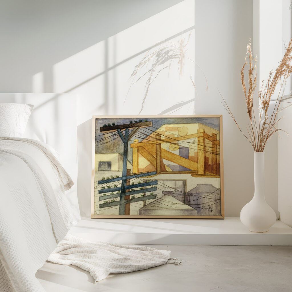 Outdoor Scaffolding 1928 Fermin Revueltas 4 mockup