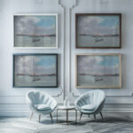 Outside Venice 1901 Joseph Pennell framed posters mockup
