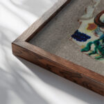 Paar 1933 August Babberger close up dark wood mockup