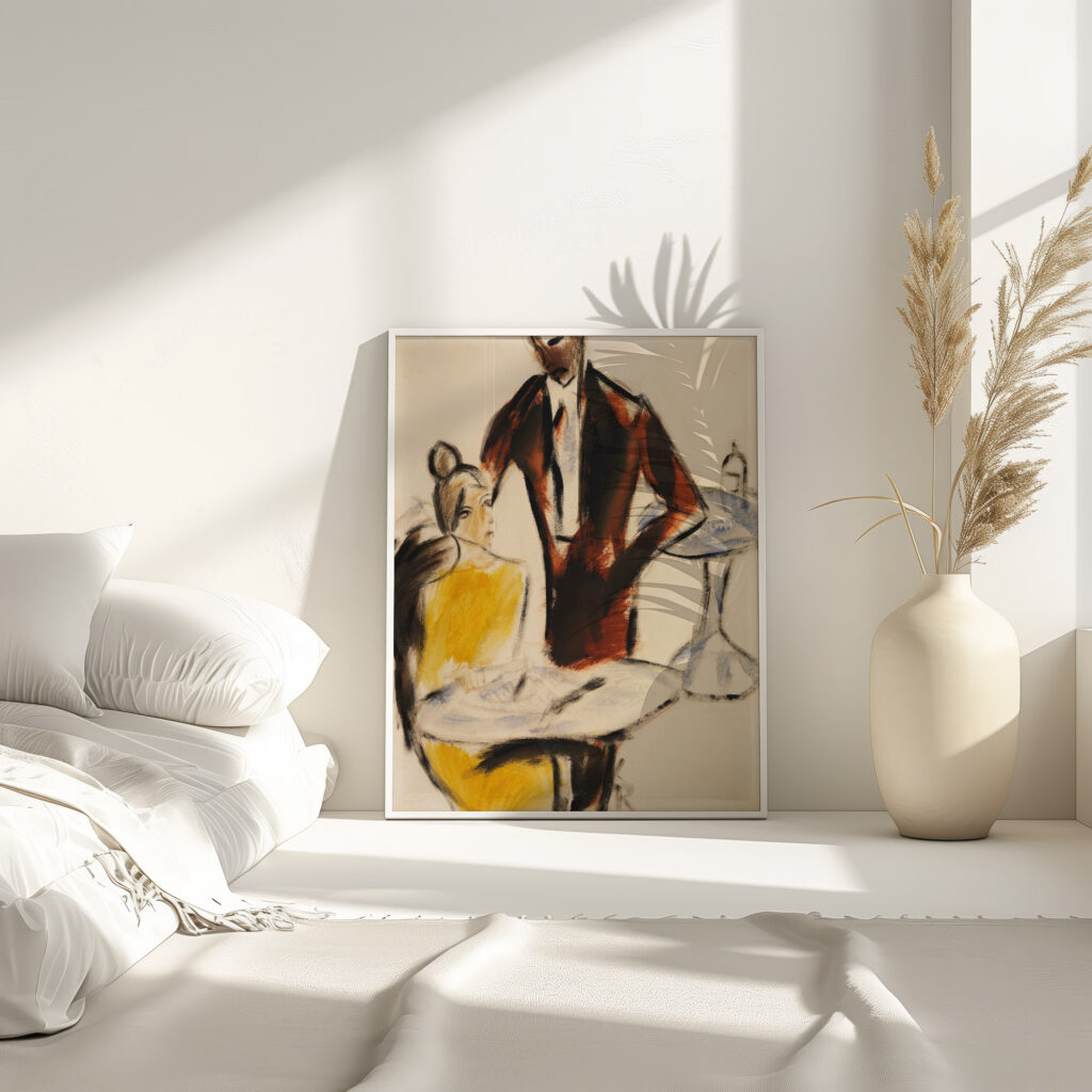 Paar Szene im Cafe 1912 Christian Rohlfs 4 mockup