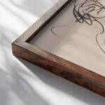 Paar beim Tanz 1911 Ernst Ludwig Kirchner close up dark wood mockup