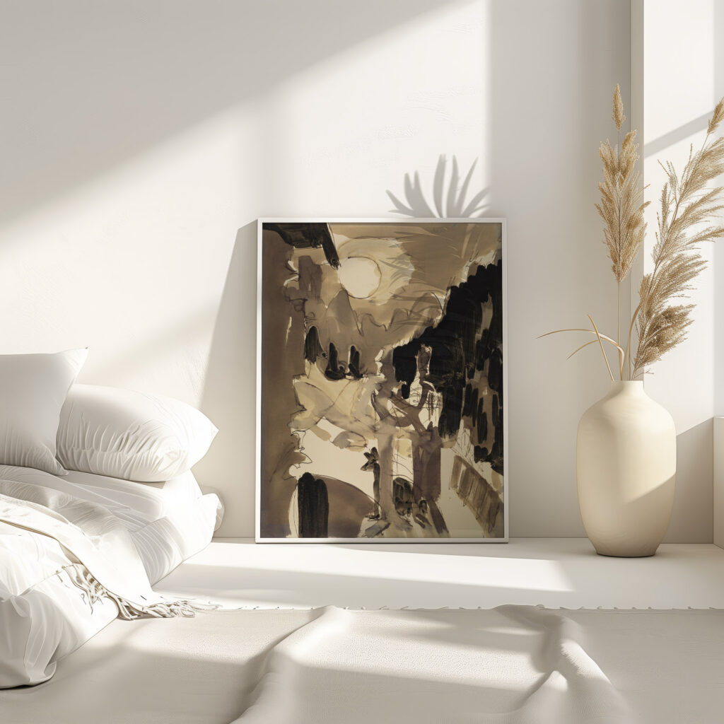 Paar im Mondlicht vor dem Haus ca 1928 Ernst Ludwig Kirchner 4 mockup