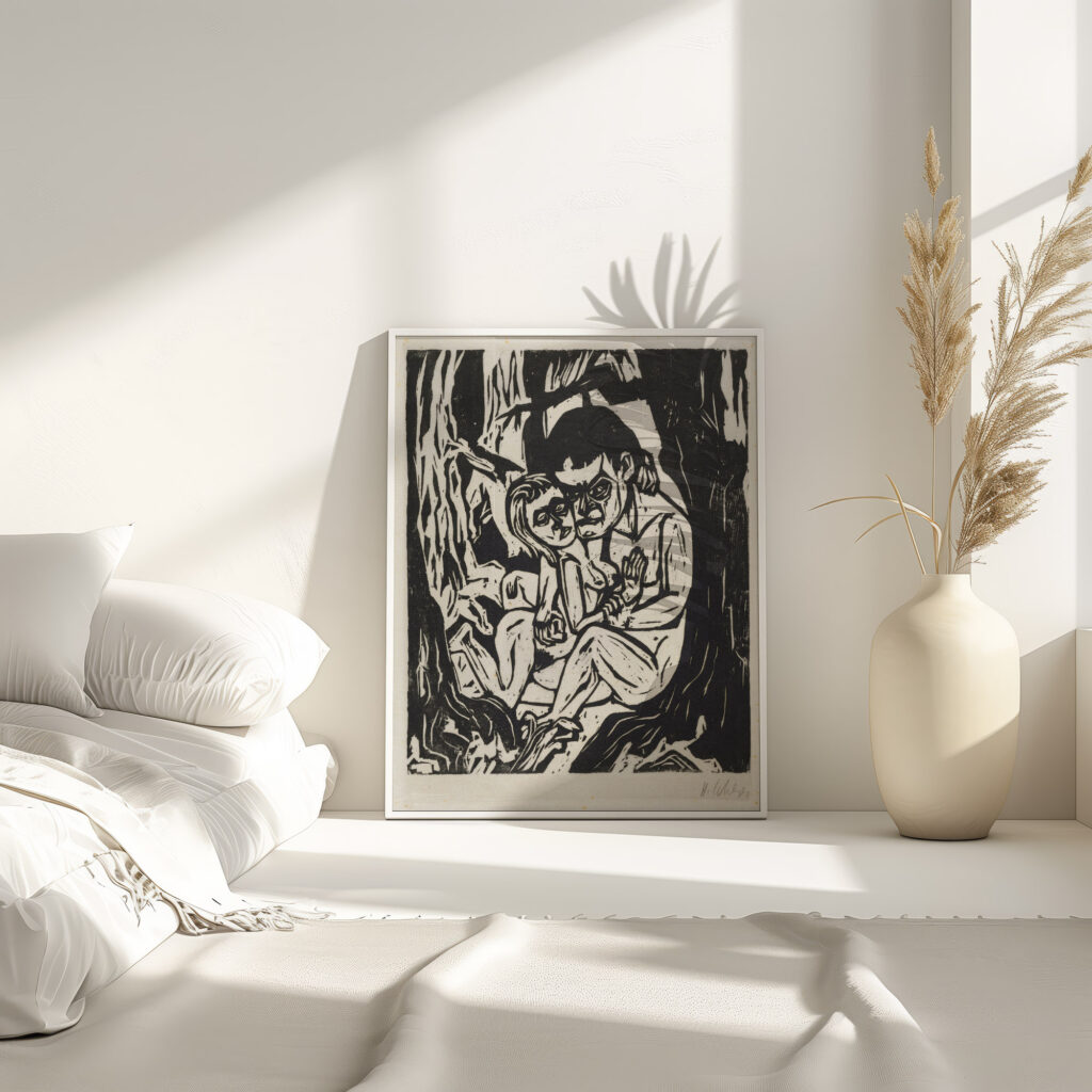 Paar im Wald 1925 Hermann Scherer 4 mockup