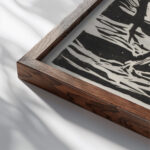 Paar im Wald 1925 Hermann Scherer close up dark wood mockup