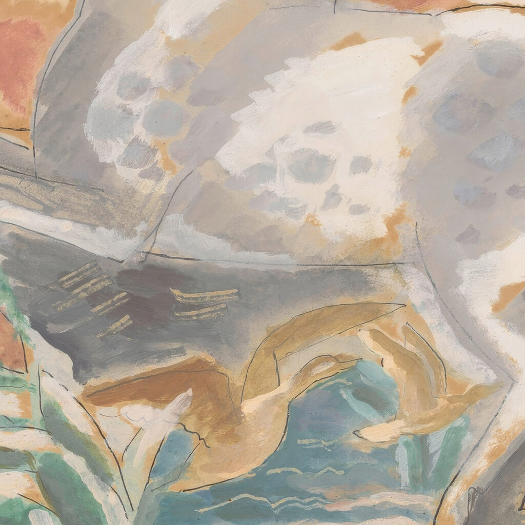 Paarden in landschap 1928 Leo Gestel 8 mockup