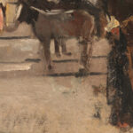 Paardentrams en figuren op een plein George Hendrik Breitner 8 mockup