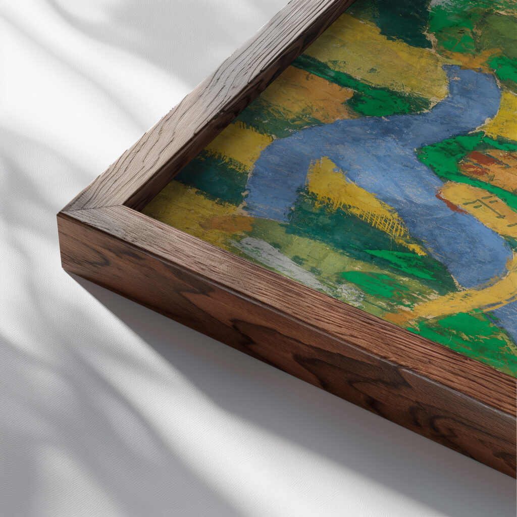 Paare im Walde II August Babberger close up dark wood mockup