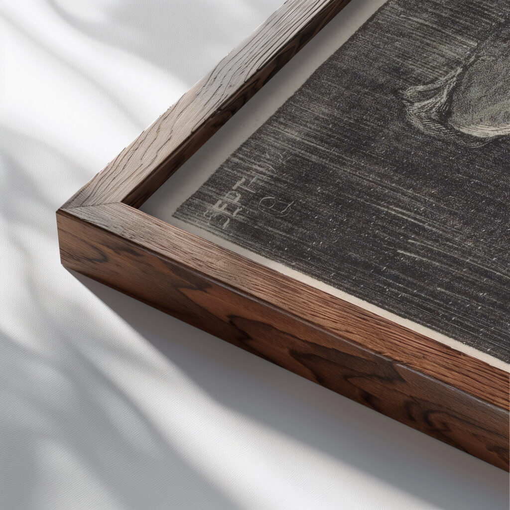 Paddenstoelen 1912 09 Chris Lebeau close up dark wood mockup
