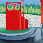 Pagoda Red Tank West Quincy 1927 Oscar Bluemner 8 mockup