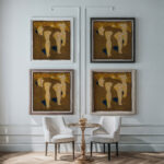 Paikese suudlus 1917 Oskar Kallis framed posters mockup