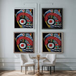 Painting No. 46 between 1914 and 1915 Marsden Hartley framed posters mockup