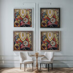 Painting No. 48 1913 Marsden Hartley framed posters mockup