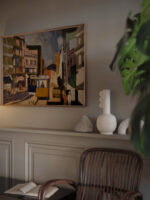 Paisaje de ciudad 1918 Joaquin Torres Garcia video mockup