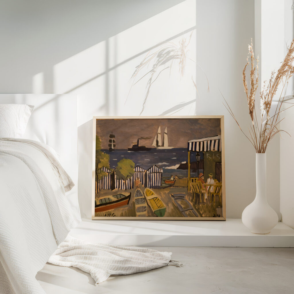 Paisaje de playa 1924 Joaquin Torres Garcia 4 mockup