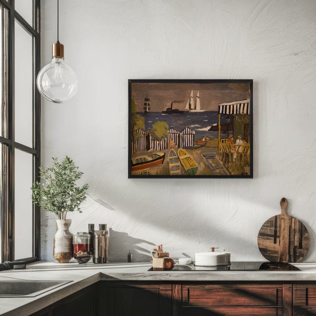 Paisaje de playa 1924 Joaquin Torres Garcia 6 mockup