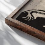 Palucca 1930 Ernst Ludwig Kirchner close up dark wood mockup