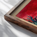 Panik around 1923 Karl Wiener close up dark wood mockup