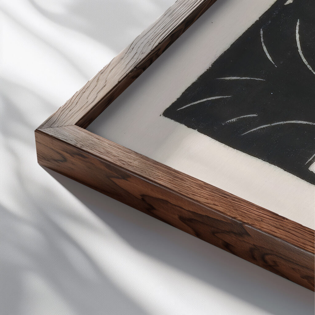 Papoeameisje 1930 Johannes Frederik Engelbert ten Klooster close up dark wood mockup