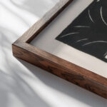 Papoeameisje 1930 Johannes Frederik Engelbert ten Klooster close up dark wood mockup