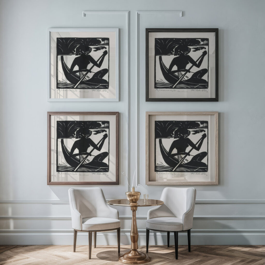 Papoeameisje 1930 Johannes Frederik Engelbert ten Klooster framed posters mockup