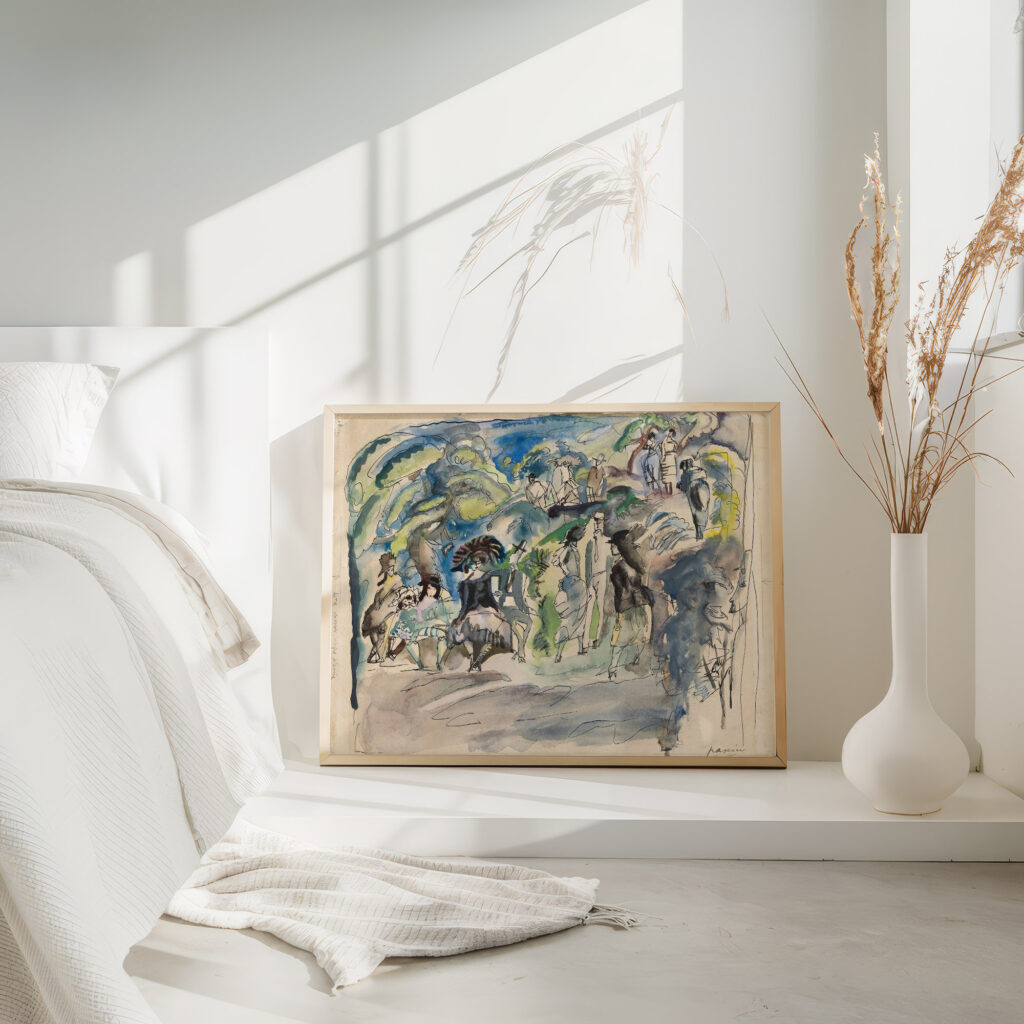 Parc a la Havanne 1917 Jules Pascin 4 mockup