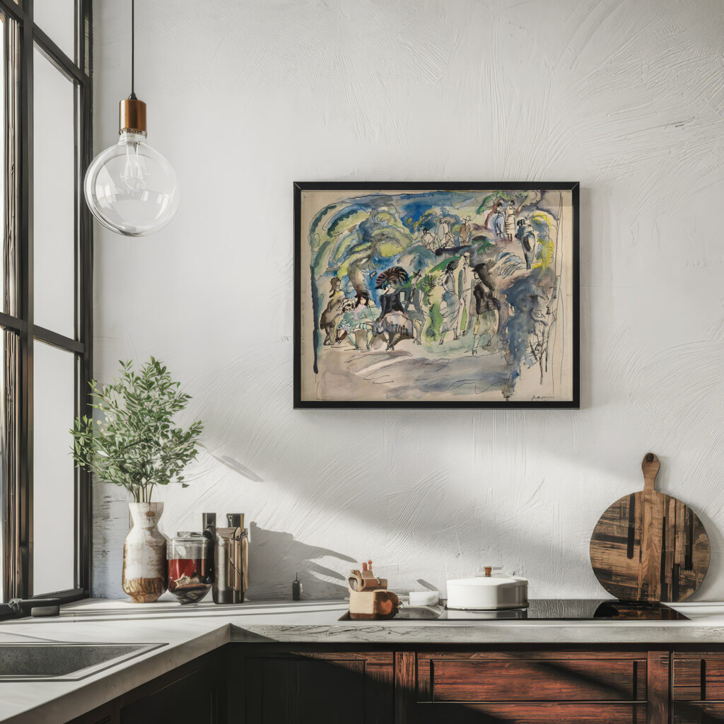 Parc a la Havanne 1917 Jules Pascin 6 mockup