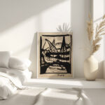 Paris Eiffelturm mit Seinebrucke 1912 Hermann Stenner 4 mockup