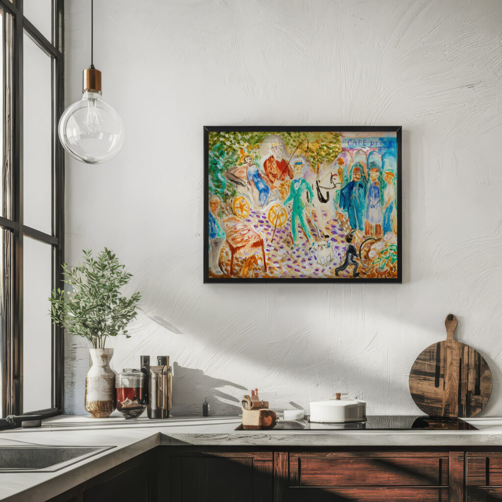 Parisergata 1915 Nils Dardel 6 mockup