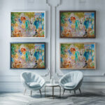 Parisergata 1915 Nils Dardel framed posters mockup